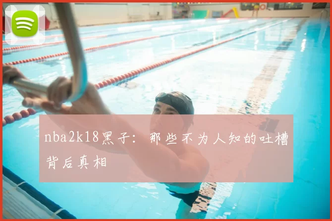 nba2k18黑子：那些不为人知的吐槽背后真相